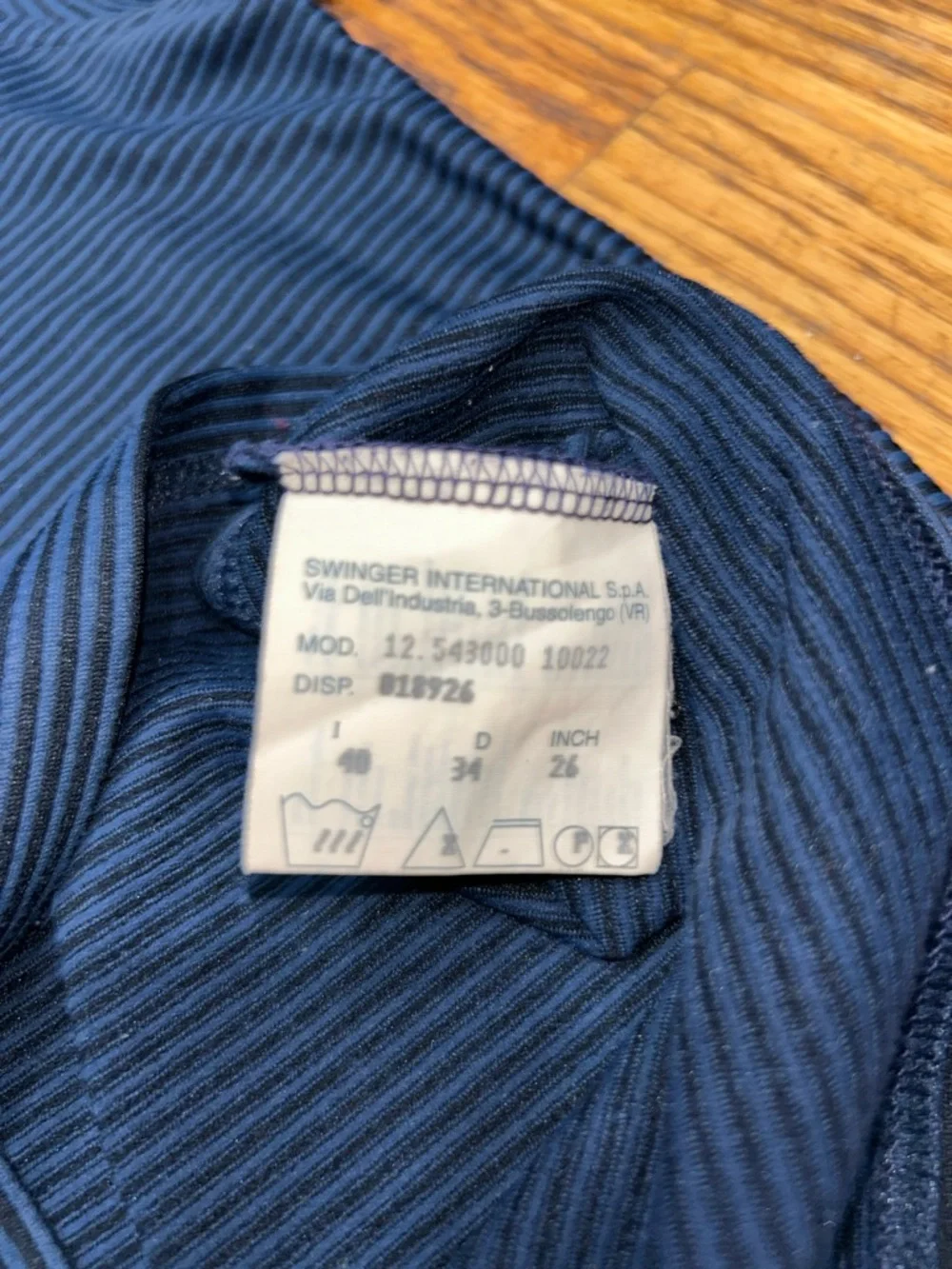 Vintage Fendi Jeans Ribbed Knit Top Made in Italy Navy Minimalist Y2K - Picture 4 of 7